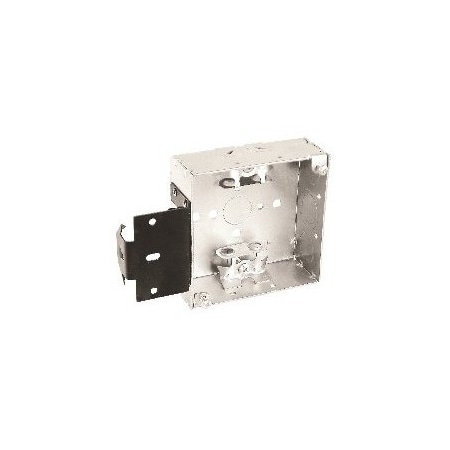 Southwire Electrical Box, 21 cu in, Square Box Type, 4 Gangs, Steel, Square Shape 52151-MSBX